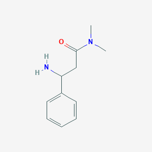 molecular formula C11H16N2O B3246848 3-amino-N,N-dimethyl-3-phenylpropanamide CAS No. 180264-38-4