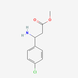 molecular formula C10H12ClNO2 B3246850 3-氨基-3-(4-氯苯基)丙酸甲酯 CAS No. 180264-84-0