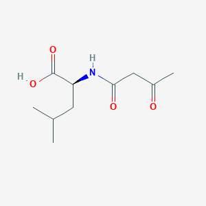 molecular formula C10H17NO4 B3246857 L-Leucine, N-(1,3-dioxobutyl)- CAS No. 1803-64-1