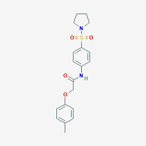 molecular formula C19H22N2O4S B324687 N-[4-(Pyrrolidine-1-sulfonyl)-phenyl]-2-p-tolyloxy-acetamide 