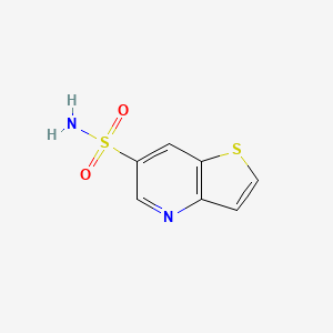 molecular formula C7H6N2O2S2 B3246884 Thieno[3,2-b]pyridine-6-sulfonamide CAS No. 1803589-89-0