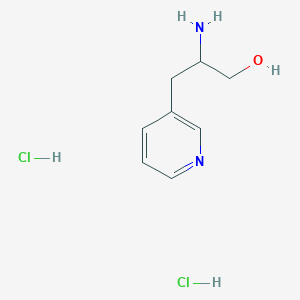 molecular formula C8H14Cl2N2O B3246891 2-Amino-3-(pyridin-3-yl)propan-1-ol dihydrochloride CAS No. 1803600-24-9