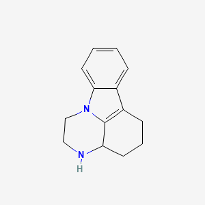 molecular formula C14H16N2 B3246925 2,3,3a,4,5,6-Hexahydro-1H-pyrazino[3,2,1-jk]carbazole CAS No. 18046-23-6