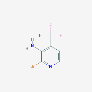 molecular formula C6H4BrF3N2 B3246971 2-Bromo-4-(trifluoromethyl)pyridin-3-amine CAS No. 1806047-36-8