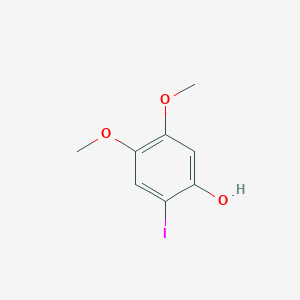 molecular formula C8H9IO3 B3246983 2-Iodo-4,5-dimethoxyphenol CAS No. 1806354-34-6