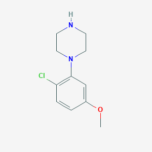 molecular formula C11H15ClN2O B3246985 1-(2-Chloro-5-methoxyphenyl)piperazine CAS No. 180698-24-2