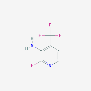 molecular formula C6H4F4N2 B3246993 2-Fluoro-4-(trifluoromethyl)pyridin-3-amine CAS No. 1807020-38-7