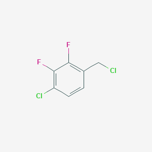 molecular formula C7H4Cl2F2 B3246998 4-Chloro-2,3-difluorobenzyl chloride CAS No. 1807133-11-4