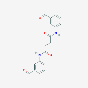 molecular formula C20H20N2O4 B324701 N,N'-bis(3-acetylphenyl)butanediamide 