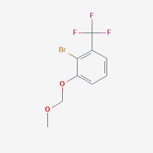 molecular formula C9H8BrF3O2 B3247012 2-Bromo-1-(methoxymethoxy)-3-(trifluoromethyl)-benzene CAS No. 1807509-99-4