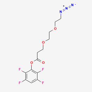 molecular formula C13H13F4N3O4 B3247025 Azido-PEG2-TFP ester CAS No. 1807534-87-7