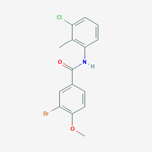 molecular formula C15H13BrClNO2 B324703 3-bromo-N-(3-chloro-2-methylphenyl)-4-methoxybenzamide 