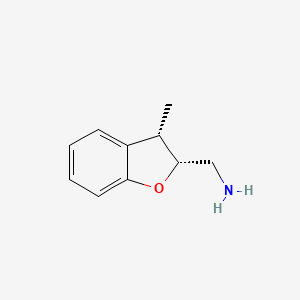 molecular formula C10H13NO B3247075 Rel-((2R,3S)-3-methyl-2,3-dihydrobenzofuran-2-yl)methanamine CAS No. 1807938-79-9