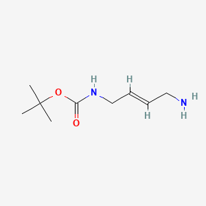 molecular formula C9H18N2O2 B3247088 tert-Butyl (4-aminobut-2-en-1-yl)carbamate CAS No. 1807939-98-5