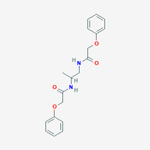 molecular formula C19H22N2O4 B324709 N-{1-methyl-2-[(phenoxyacetyl)amino]ethyl}-2-phenoxyacetamide 