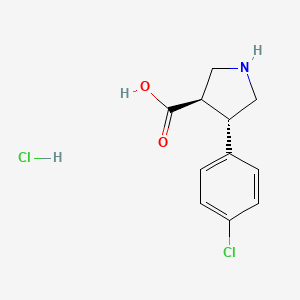 Trans-4-(4-chlorophenyl)pyrrolidine-3-carboxylic acid-HCl