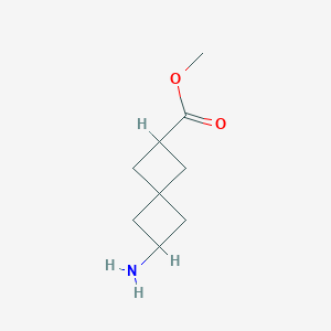 molecular formula C9H15NO2 B3247114 Methyl 6-aminospiro[3.3]heptane-2-carboxylate CAS No. 1808253-04-4