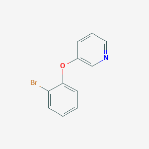 molecular formula C11H8BrNO B3247135 3-(2-Bromophenoxy)pyridine CAS No. 18085-59-1