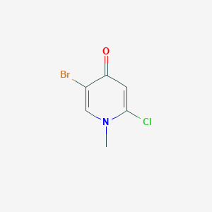 molecular formula C6H5BrClNO B3247159 5-溴-2-氯-1-甲基吡啶-4(1H)-酮 CAS No. 1809157-88-7