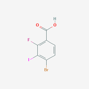 molecular formula C7H3BrFIO2 B3247176 4-Bromo-2-fluoro-3-iodobenzoic acid CAS No. 1809157-98-9