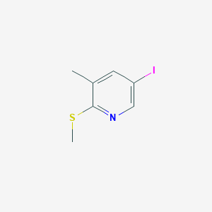 5-Iodo-3-methyl-2-(methylthio)pyridine