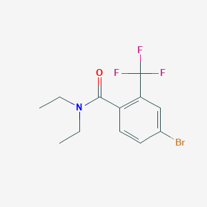 molecular formula C12H13BrF3NO B3247188 N,N-diethyl 4-bromo-2-(trifluoromethy)benzamide CAS No. 1809158-04-0