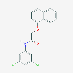 molecular formula C18H13Cl2NO2 B324722 N-(3,5-dichlorophenyl)-2-(1-naphthyloxy)acetamide 