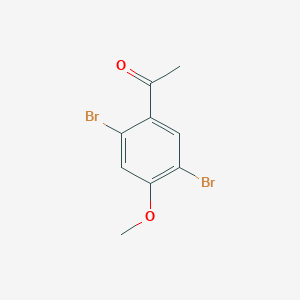 molecular formula C9H8Br2O2 B3247260 2',5'-Dibromo-4'-methoxyacetophenone CAS No. 1809168-60-2