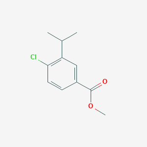 molecular formula C11H13ClO2 B3247277 Methyl 4-chloro-3-isopropylbenzoate CAS No. 1809168-66-8