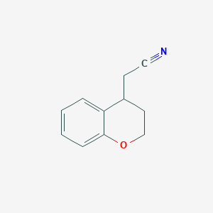 molecular formula C11H11NO B3247286 2-(Chroman-4-yl)acetonitrile CAS No. 180917-10-6