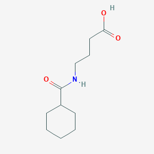 molecular formula C11H19NO3 B3247290 4-(Cyclohexanecarboxamido)butanoic acid CAS No. 180991-57-5