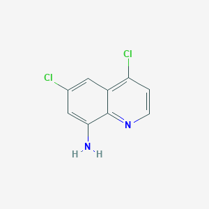 molecular formula C9H6Cl2N2 B3247329 4,6-Dichloroquinolin-8-amine CAS No. 181189-00-4