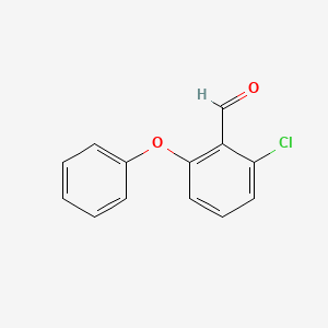 molecular formula C13H9ClO2 B3247345 2-Chloro-6-phenoxybenzaldehyde CAS No. 181297-53-0