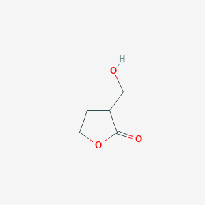 molecular formula C5H8O3 B3247349 4,5-dihydro-3-(hydroxymethyl)furan-2(3H)-one CAS No. 18132-98-4