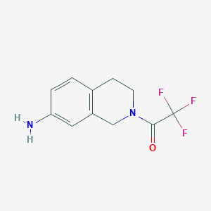 molecular formula C11H11F3N2O B3247386 1-(7-Amino-3,4-dihydroisoquinolin-2(1H)-YL)-2,2,2-trifluoroethanone CAS No. 181634-14-0