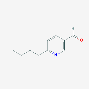 molecular formula C10H13NO B3247429 6-Butylnicotinaldehyde CAS No. 181937-07-5