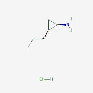 B3247443 Trans-2-propylcyclopropan-1-amine hydrochloride CAS No. 1820575-51-6