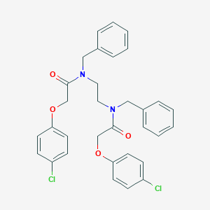 molecular formula C32H30Cl2N2O4 B324747 N,N'-1,2-ethanediylbis[N-benzyl-2-(4-chlorophenoxy)acetamide] 