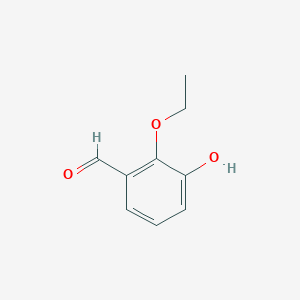 molecular formula C9H10O3 B3247483 2-乙氧基-3-羟基苯甲醛 CAS No. 182067-51-2