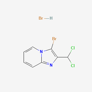 molecular formula C8H6Br2Cl2N2 B3247491 3-Bromo-2-dichloromethyl-imidazo[1,2-a]pyridine hydrobromide CAS No. 1820686-45-0