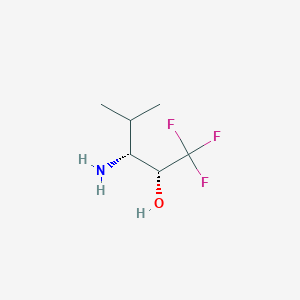 rel-(2R,3R)-3-Amino-1,1,1-trifluoro-4-methyl-2-pentanol