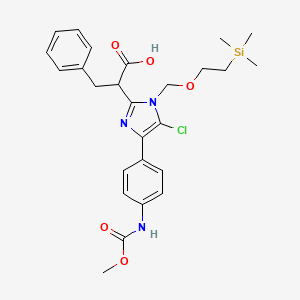 molecular formula C26H32ClN3O5Si B3247502 US10093683, Example 126B CAS No. 1821027-67-1