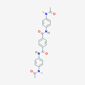 molecular formula C26H26N4O4 B324752 N,N'-bis{4-[acetyl(methyl)amino]phenyl}terephthalamide 