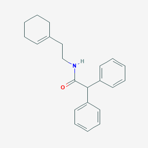 molecular formula C22H25NO B324753 N-[2-(1-cyclohexen-1-yl)ethyl]-2,2-diphenylacetamide 
