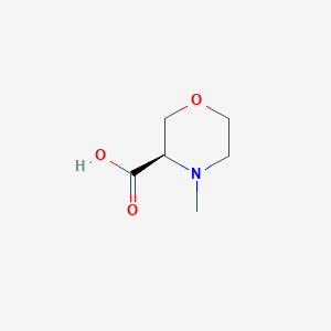 molecular formula C6H11NO3 B3247548 (R)-4-methylmorpholine-3-carboxylic acid CAS No. 1821837-71-1