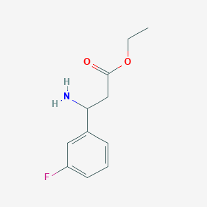 molecular formula C11H14FNO2 B3247549 Ethyl 3-amino-3-(3-fluorophenyl)propanoate CAS No. 182199-78-6