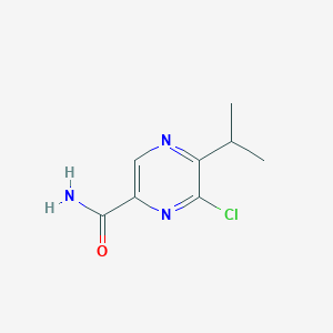 6-Chloro-5-isopropylpyrazine-2-carboxamide