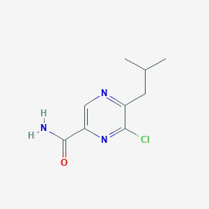 molecular formula C9H12ClN3O B3247582 6-Chloro-5-isobutylpyrazine-2-carboxamide CAS No. 182244-16-2