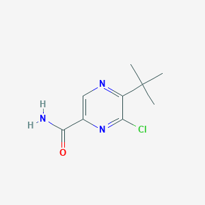 molecular formula C9H12ClN3O B3247590 5-(tert-Butyl)-6-chloropyrazine-2-carboxamide CAS No. 182244-17-3
