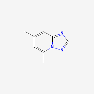 molecular formula C8H9N3 B3247618 5,7-Dimethyl-[1,2,4]triazolo[1,5-a]pyridine CAS No. 1822869-12-4